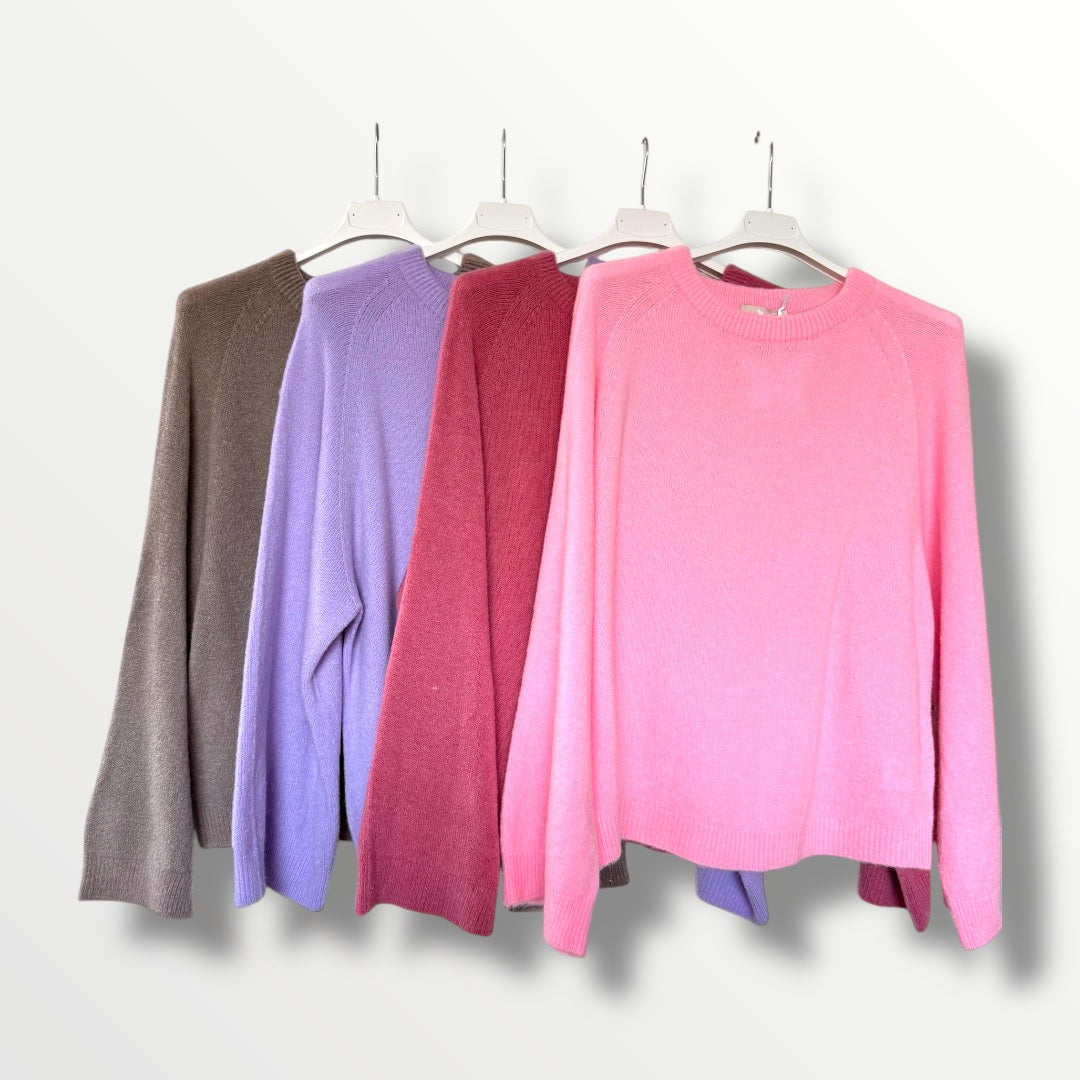 Feiner Alpaka Strickpullover verschiedene Farben