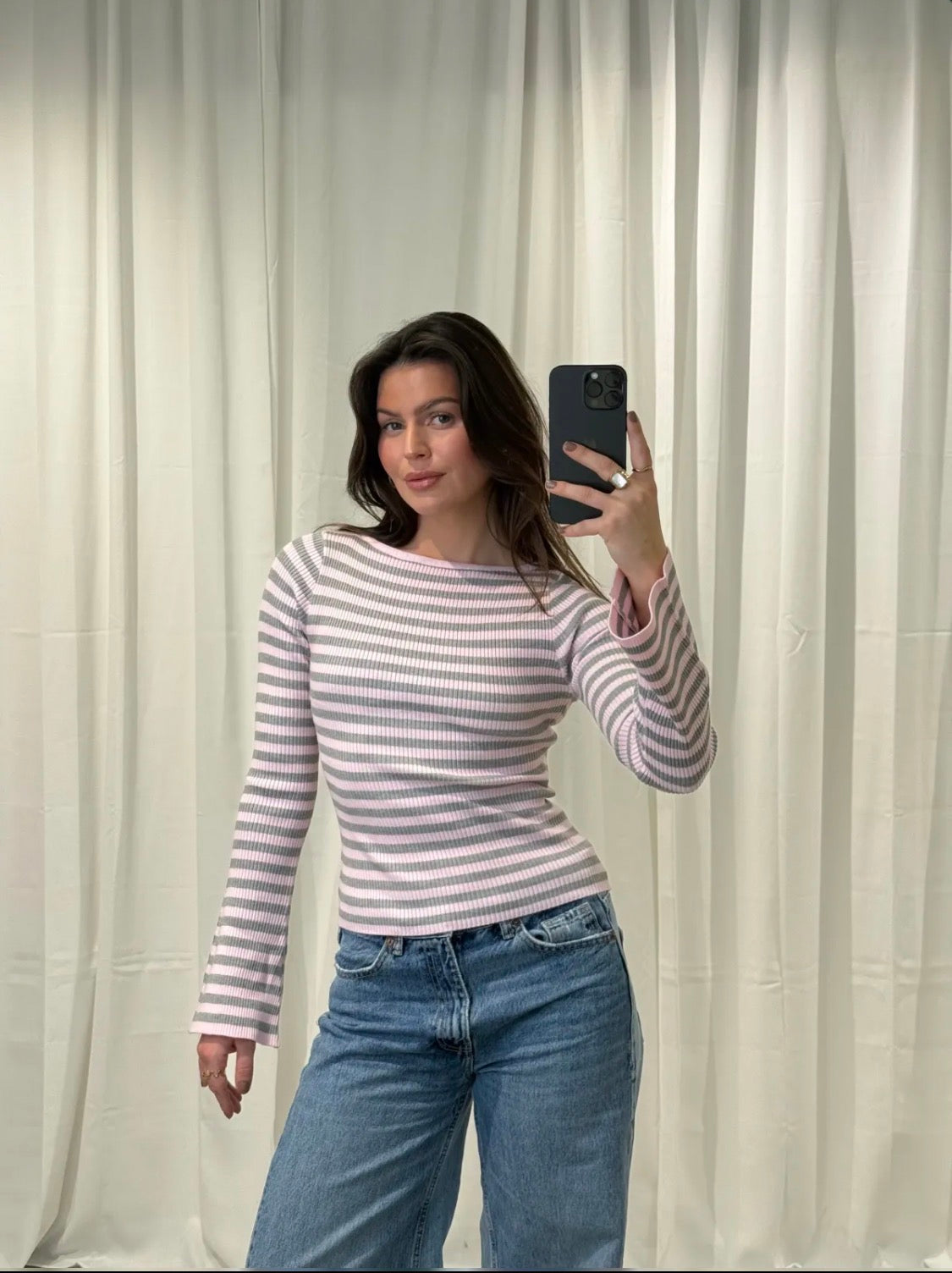 Ripped Muse Longsleeve gestreift (verschiedene Farben)