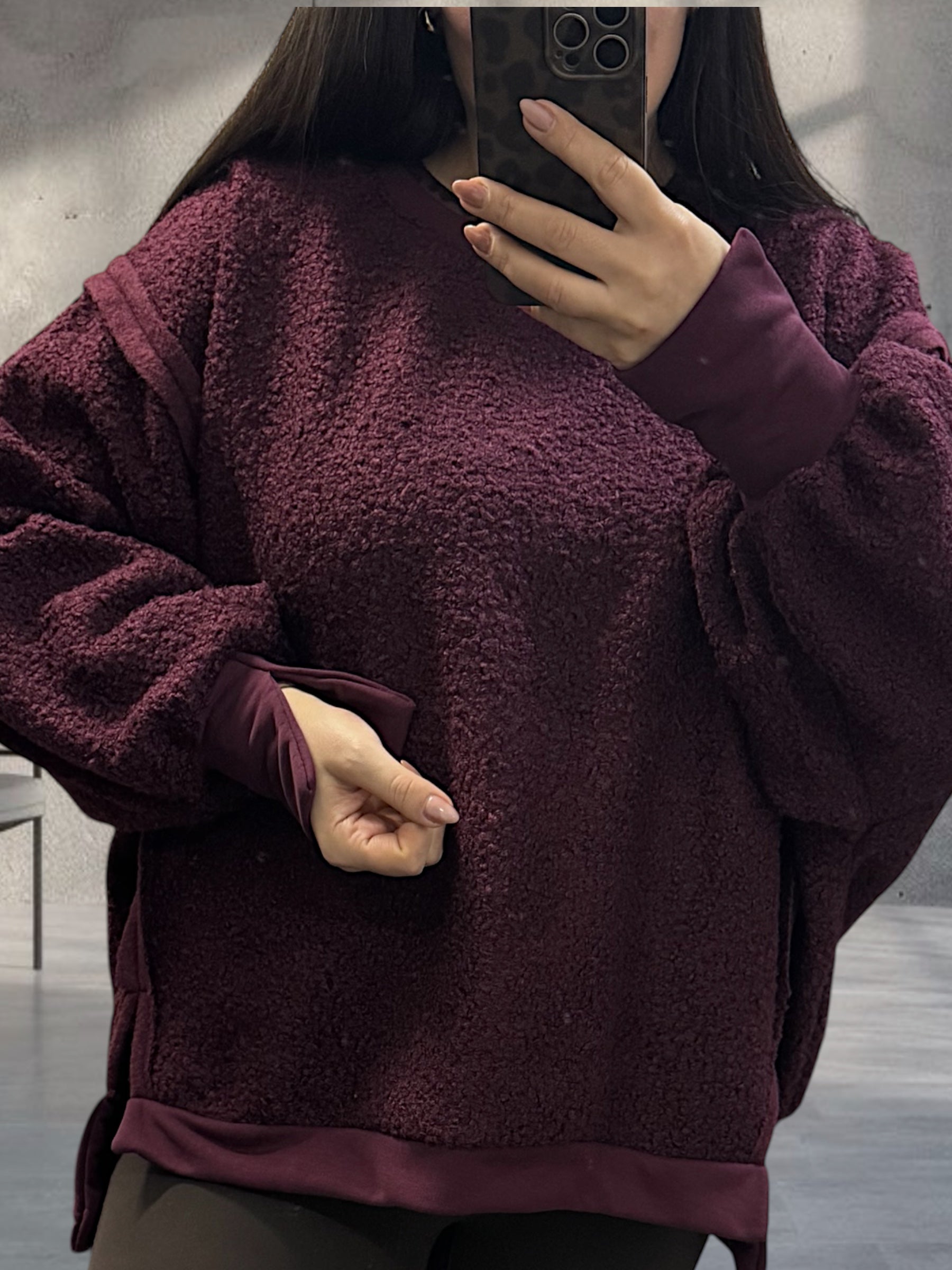 Teddy Oversize Sweatshirt (verschiedene Farben)