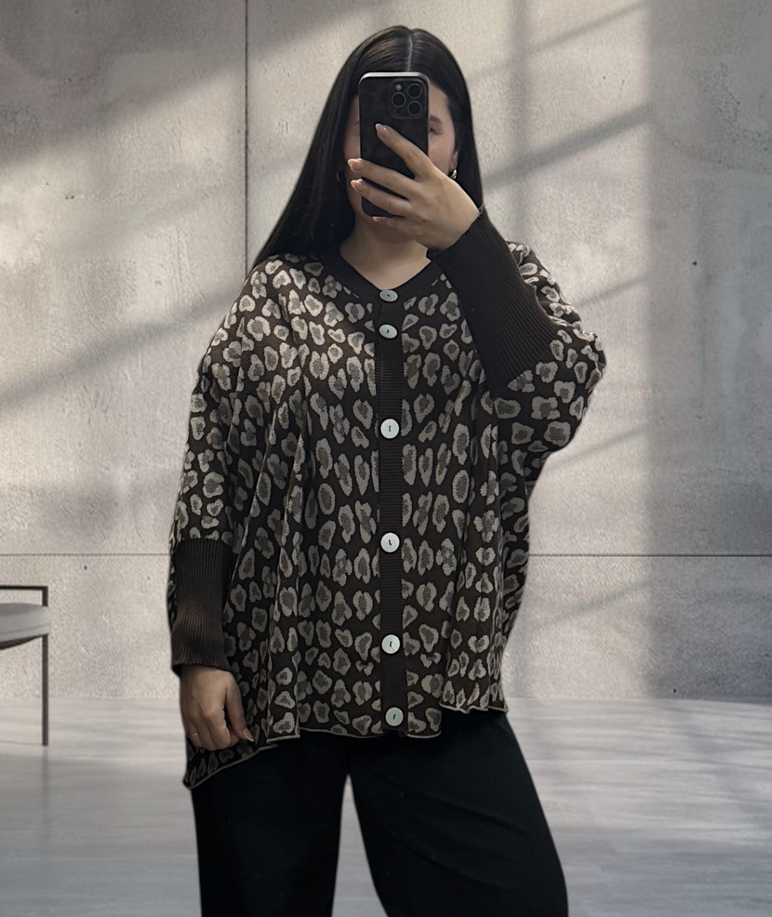 Leo Elli Strickjacke braun/Taupe