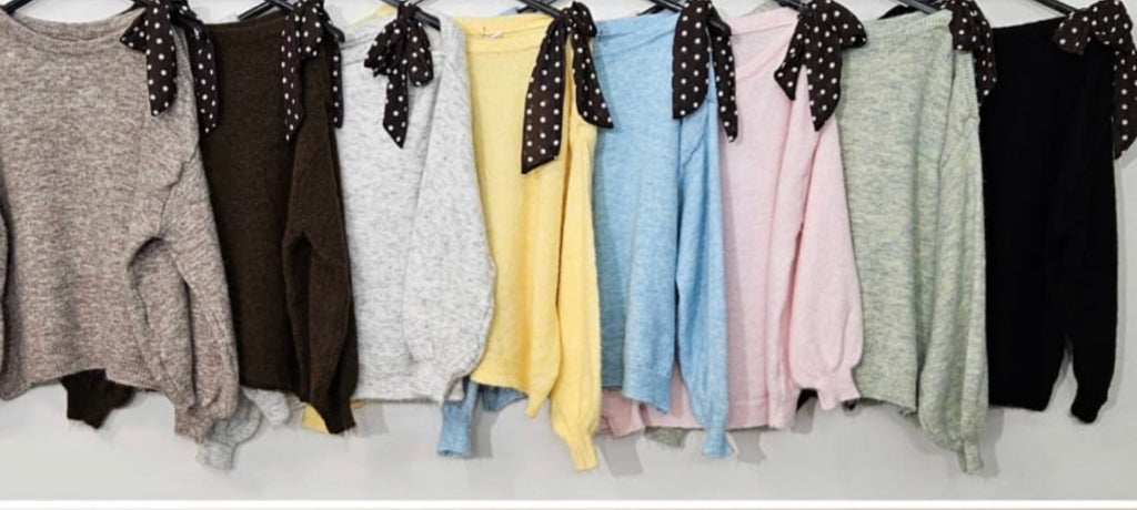 Strickpullover Little Bow (verschiedene Farben)