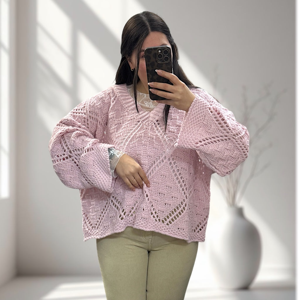 Oversize Häkel Pulver (verschiedene Farben)