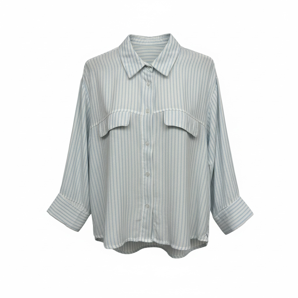 Cropped Bluse gestreift 3/4 Arm (verschiedene Farben)