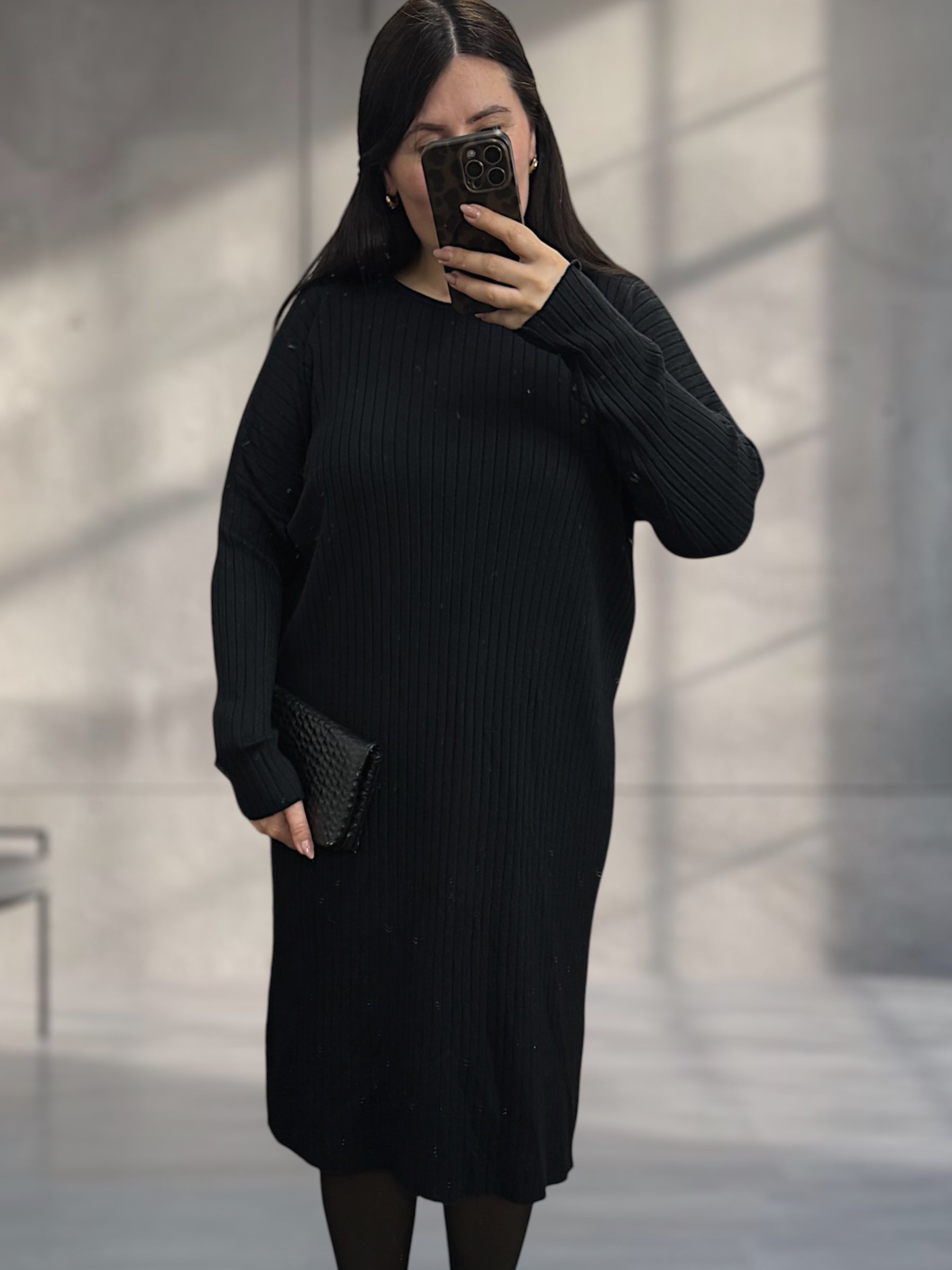 Oversize Ripp Kleid (verschiedene Farben)