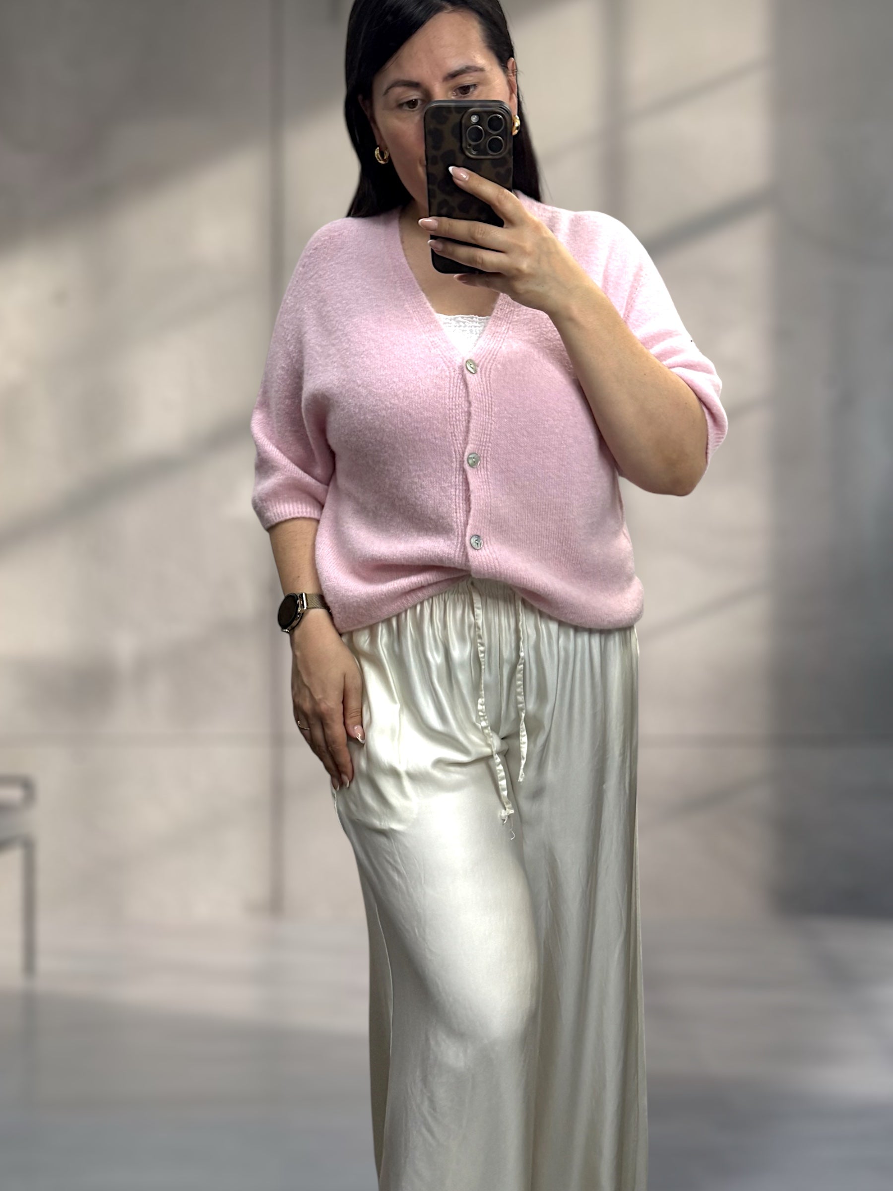Strickjacke 3/4 Arm  (verschiedene Farben)