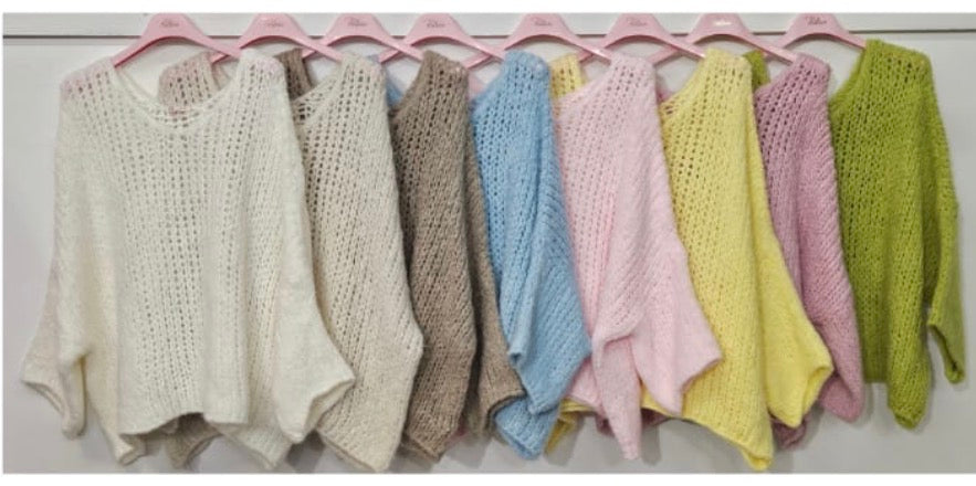 Oversize Grobstrick Pullover (verschiedene Farben)