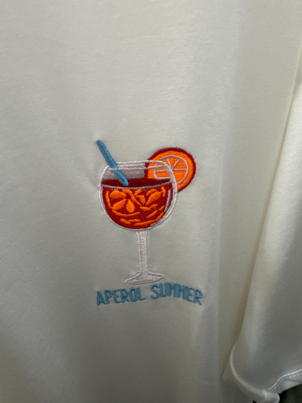 T-Shirt Espresso/Aperol