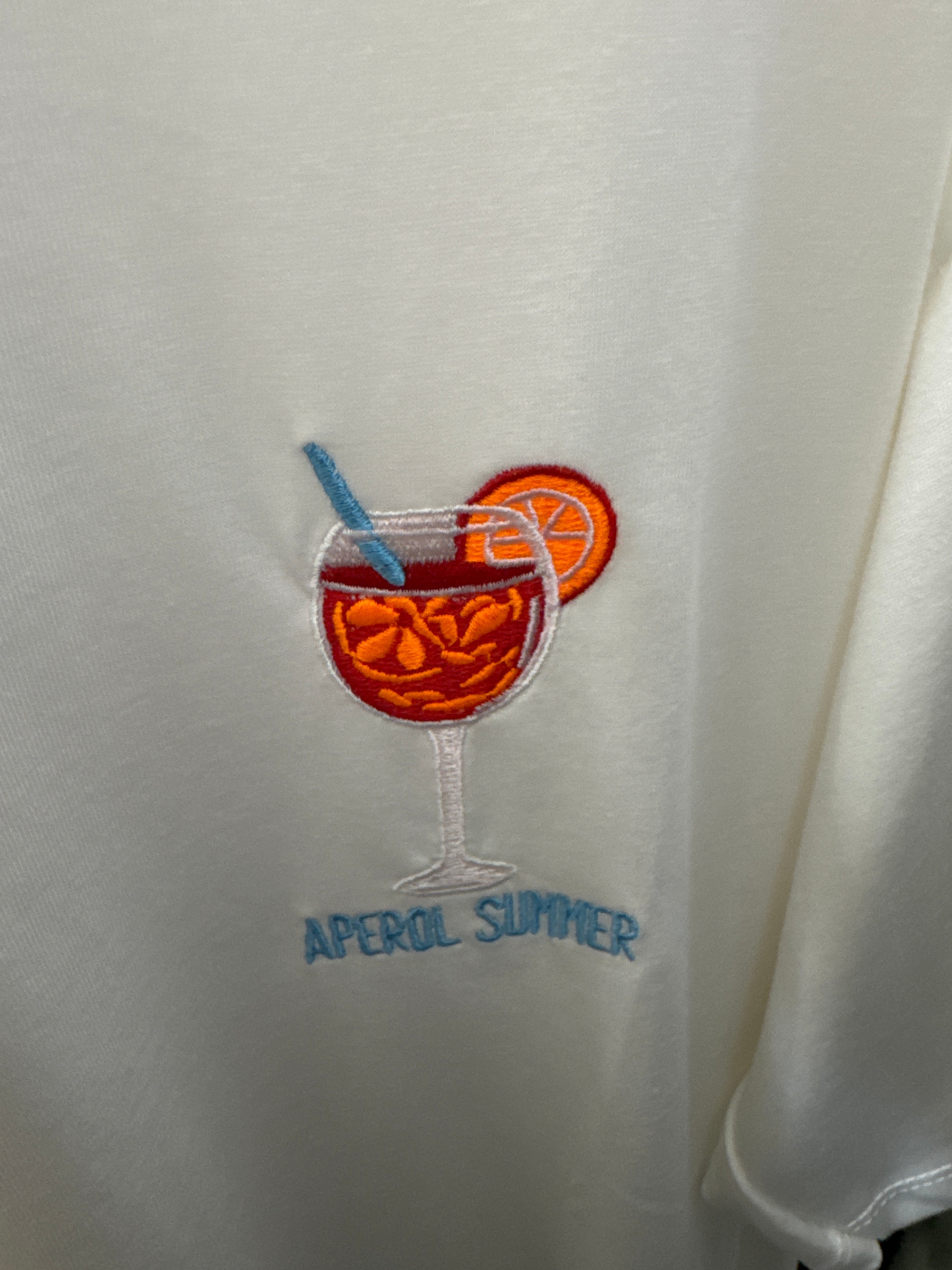 T-Shirt Espresso/Aperol
