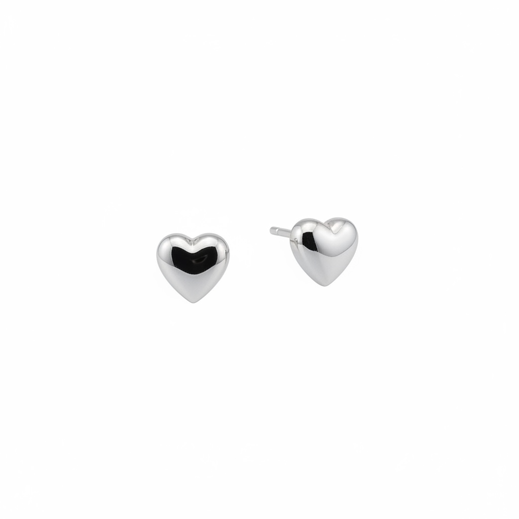 Simple Heart Edelstahl Ohrstecker klein