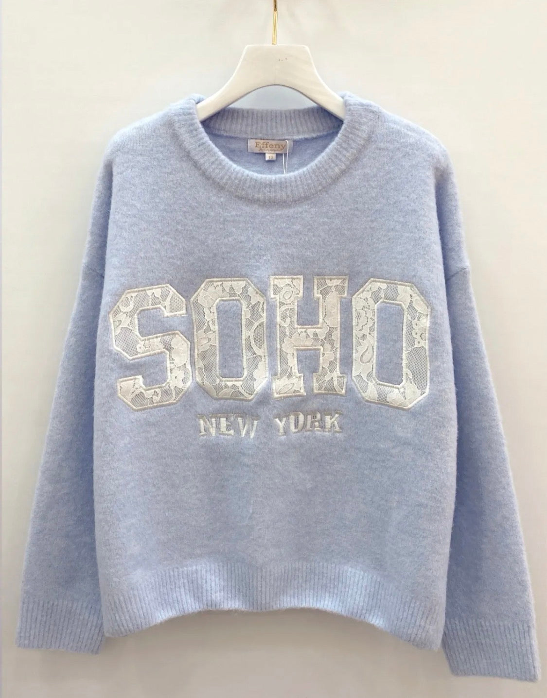 Strickpullover Soho mit Spitze (verschiedene Farben)