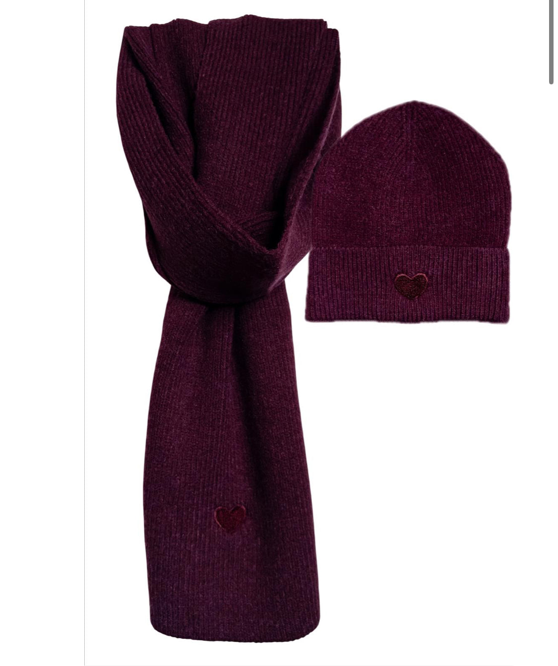 Set Little Heart Schal mit Mütze (verschiedene Farben)