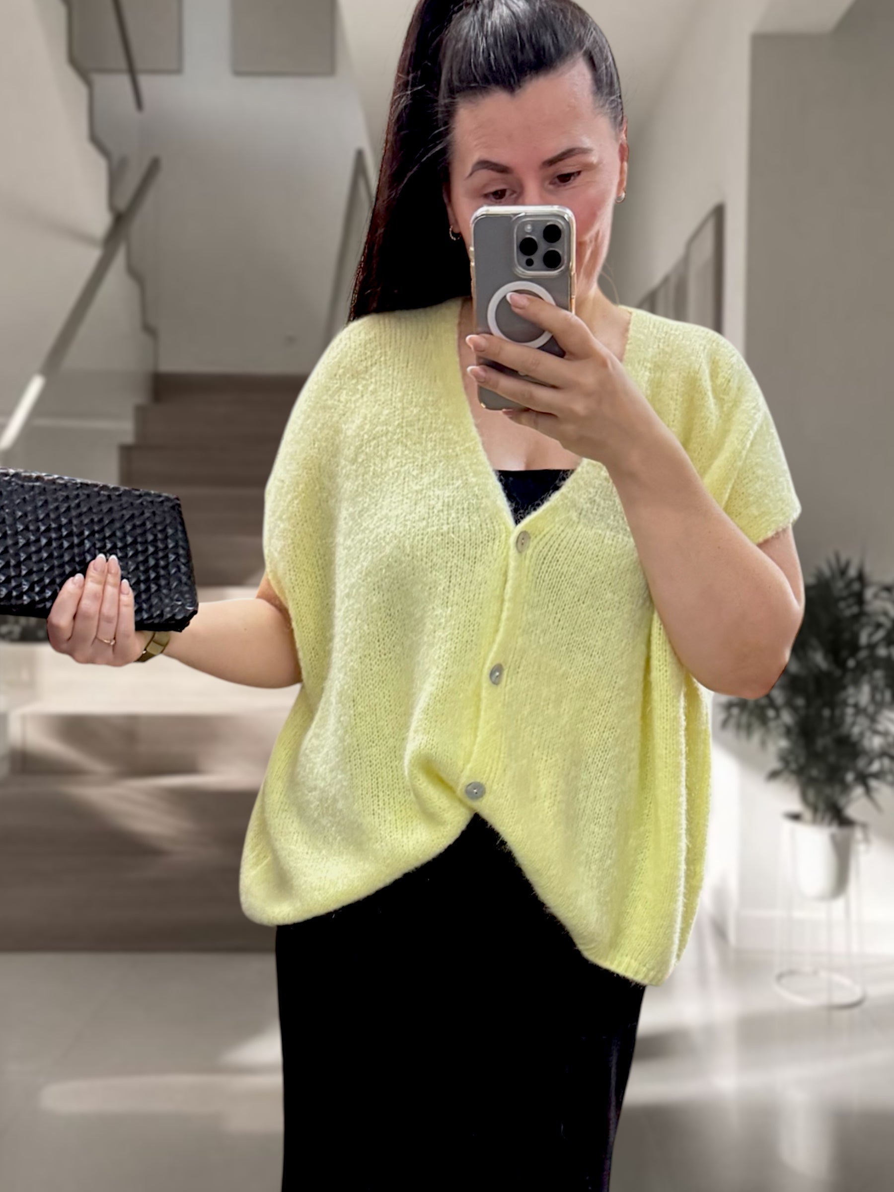Kuschlige Alpaka-Strickweste (verschiedene Farben)