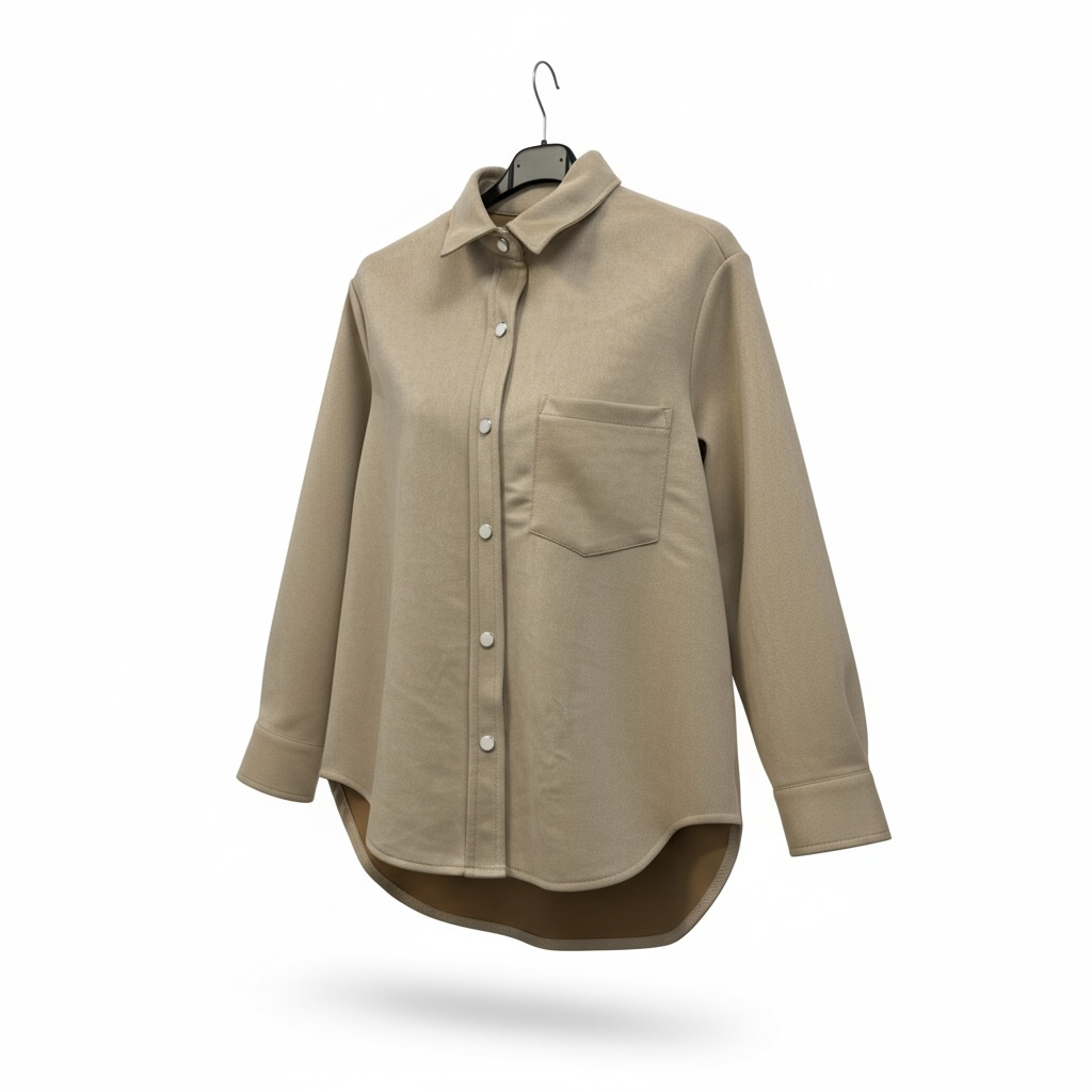 Lässiges Velours Hemd