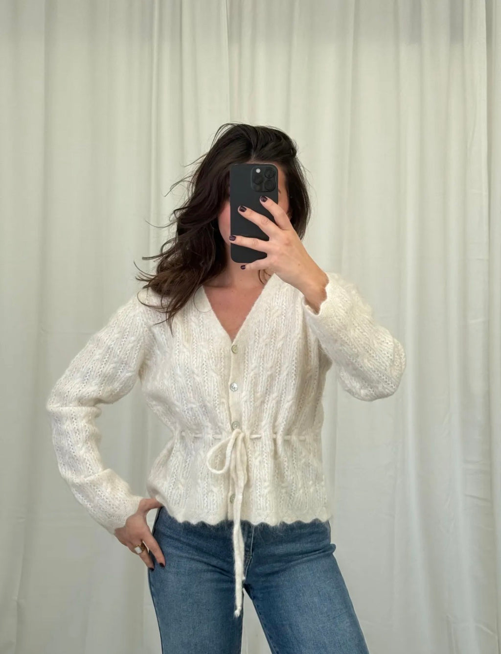 Verspielte Strickjacke Taillierend (verschiedene Farben)