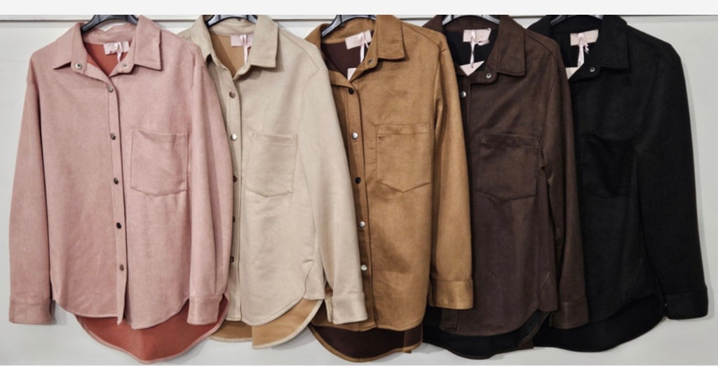 Lässiges Velours Hemd