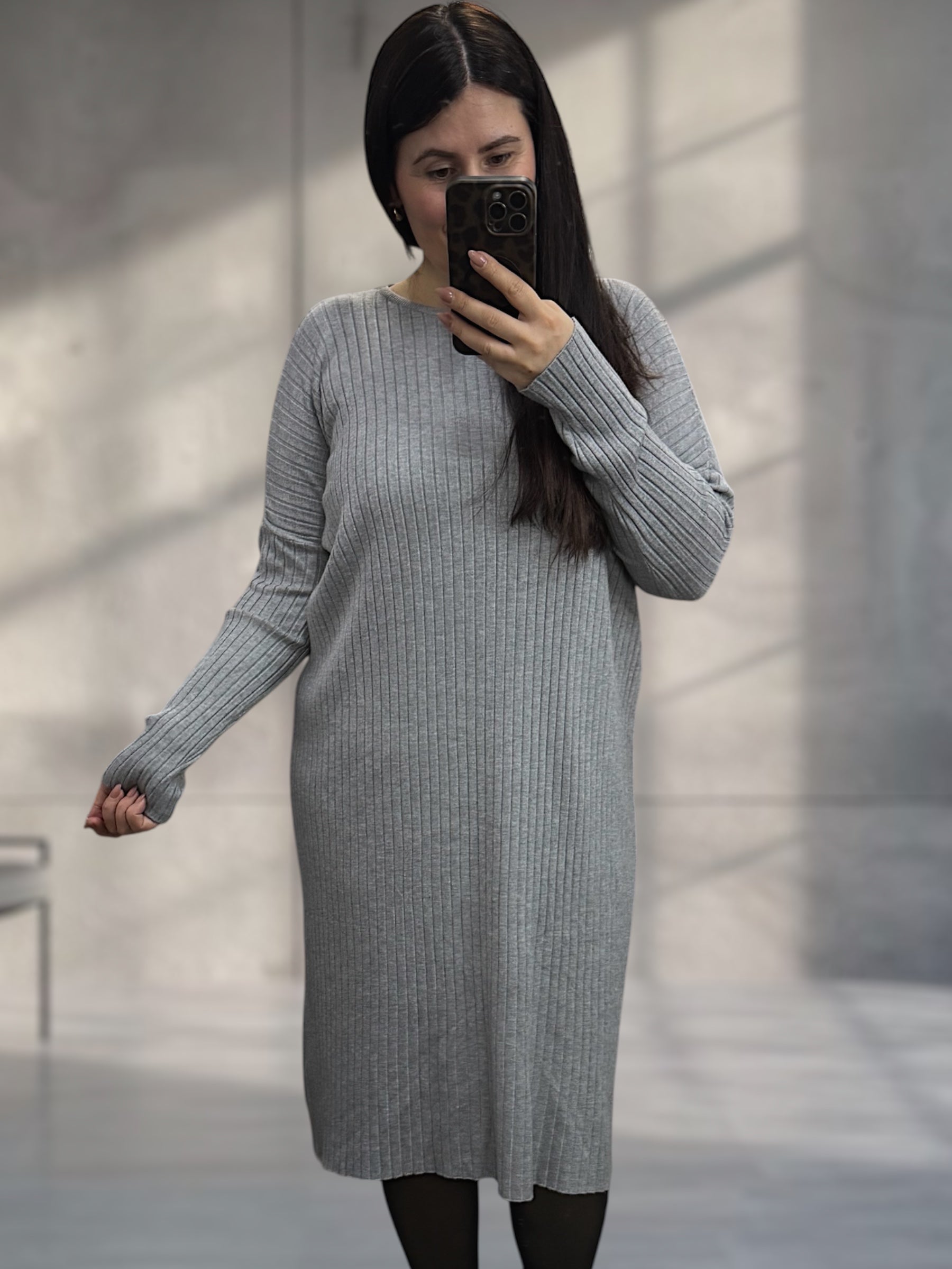 Oversize Ripp Kleid (verschiedene Farben)