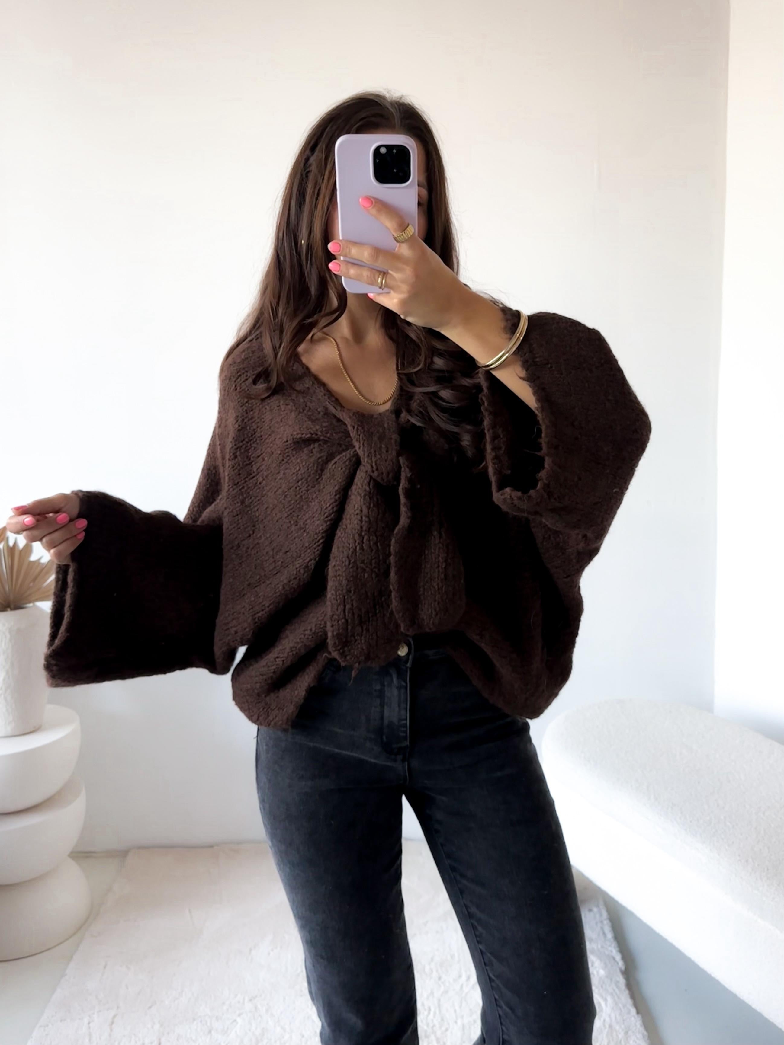 Kuschliger Pullover Big Bow (Verschiedene Farben)