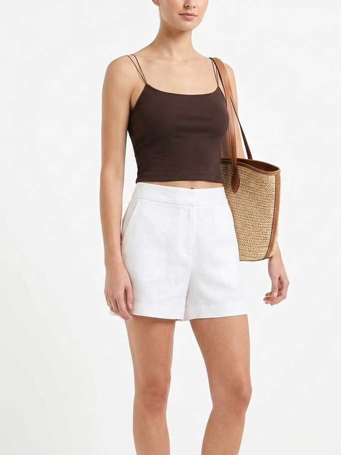 Basic Cropped Top hinterlegt (verschiedene Farben)
