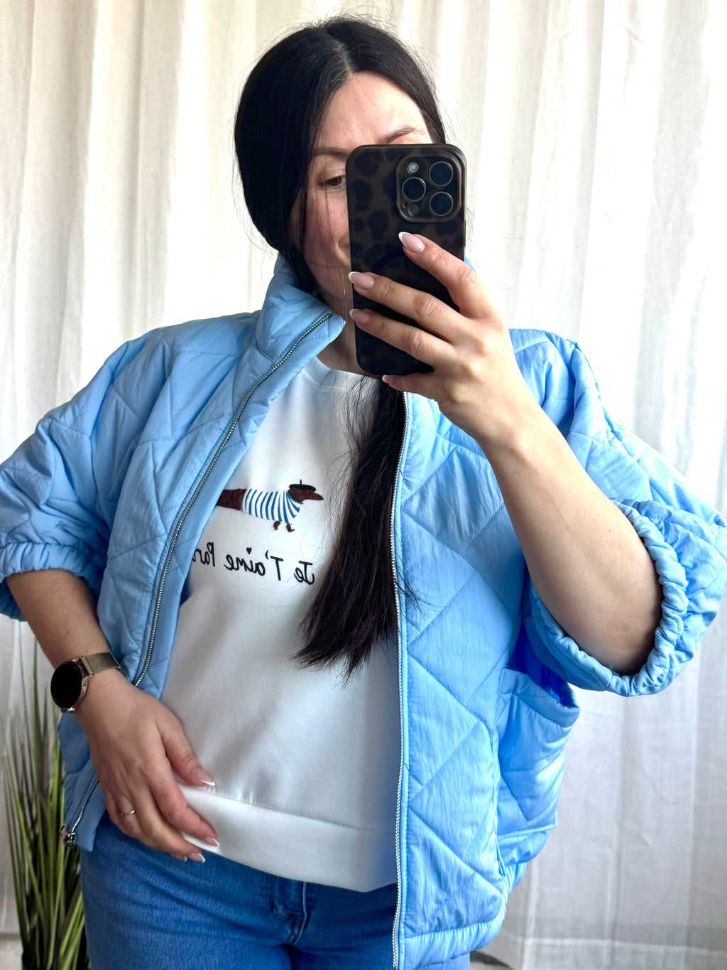 Steppjacke 3/4 Arm (verschiedene Farben)