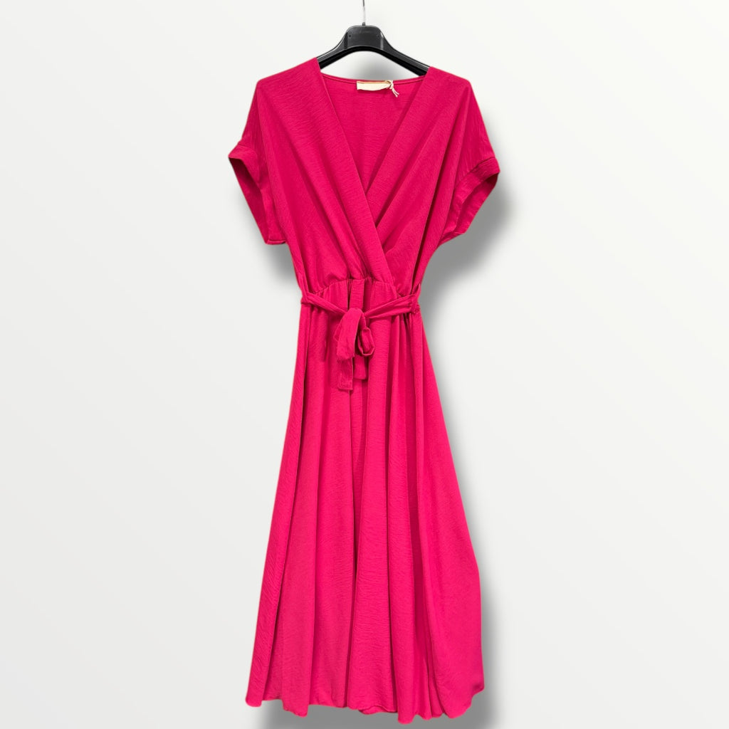 Maxi-Kleid mit Gummizug in der Taille (verschiedene Farben)