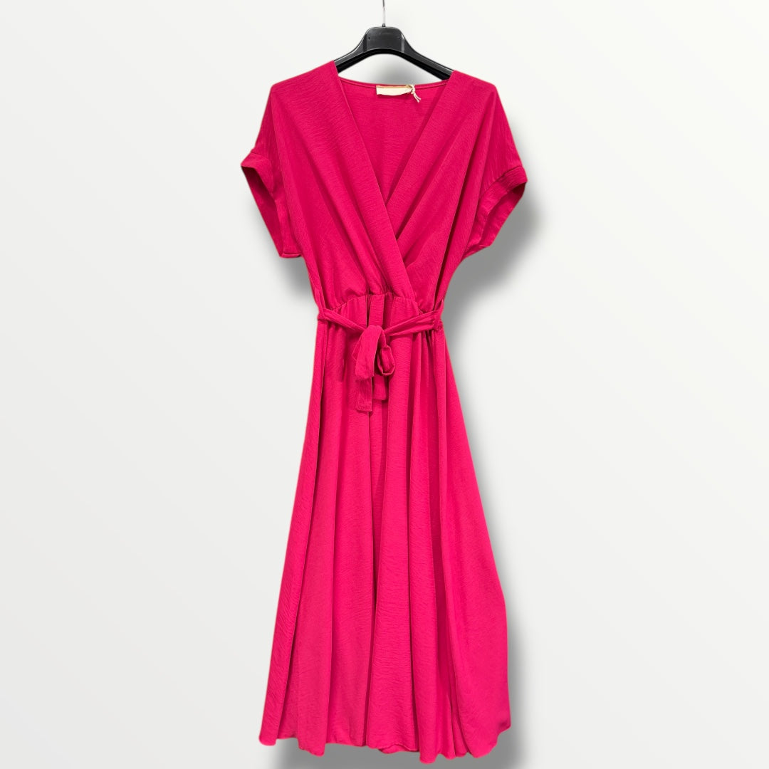 Maxi-Kleid mit Gummizug in der Taille (verschiedene Farben)