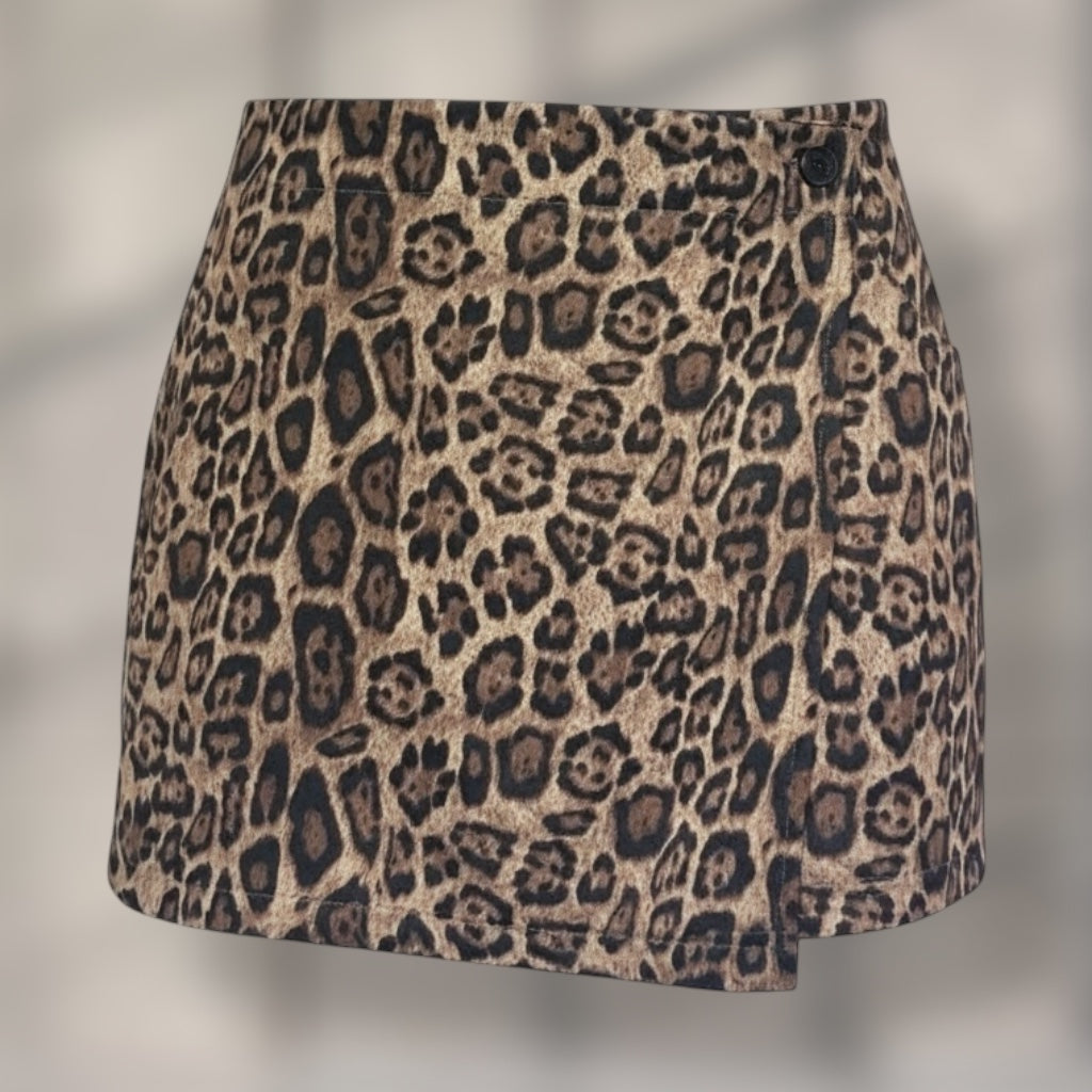 Leo Velours Skort Wildleder Optik