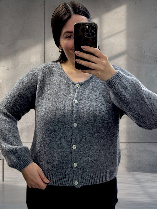 Alpaka Basic Strickjacke (Verschiedene Farben)