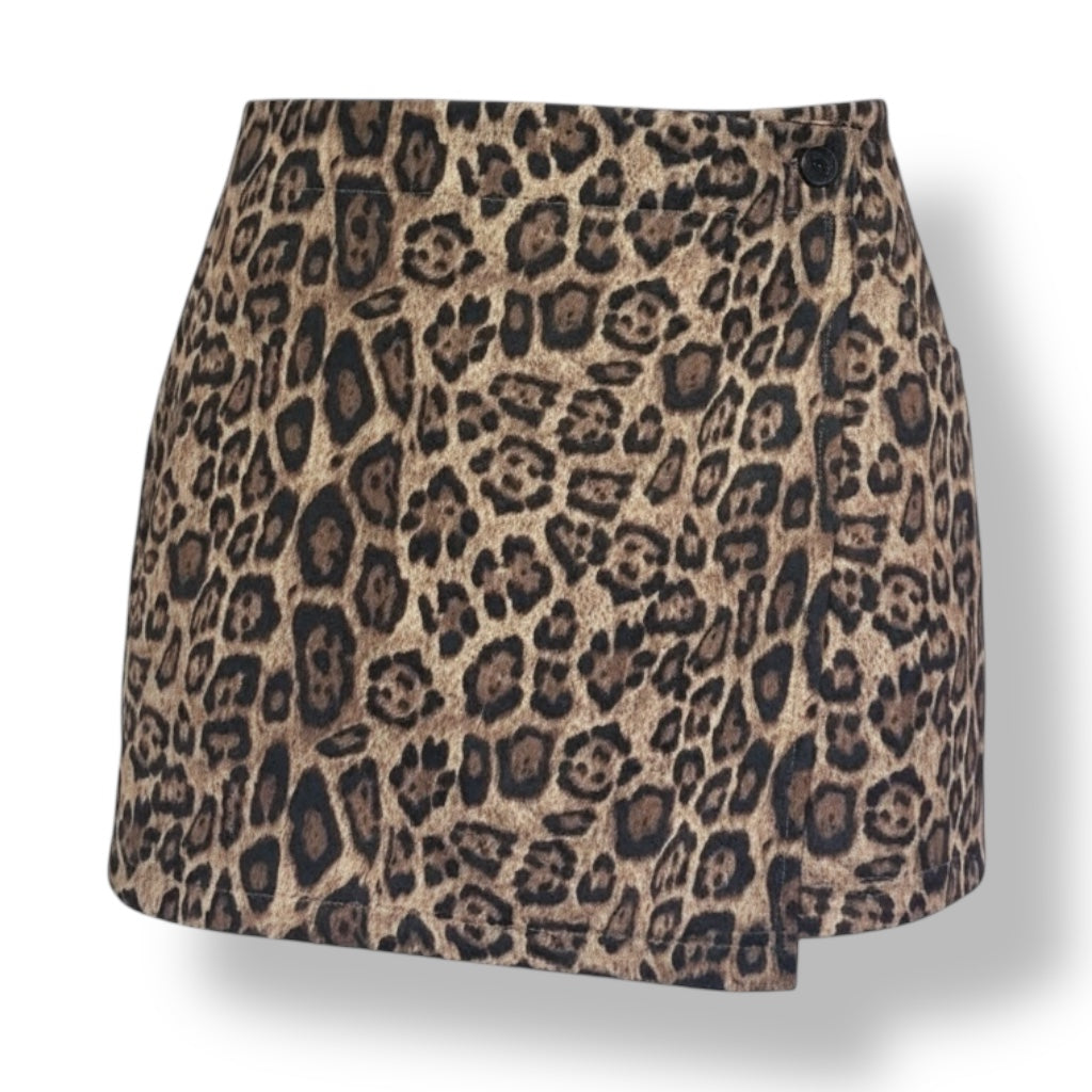 Leo Velours Skort Wildleder Optik