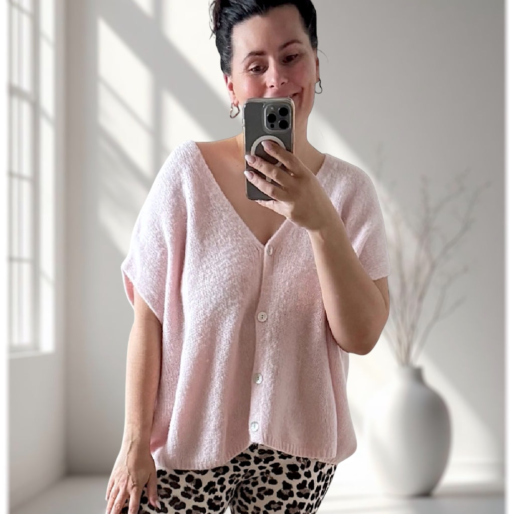 Kuschlige Strickweste (verschiedene Farben)