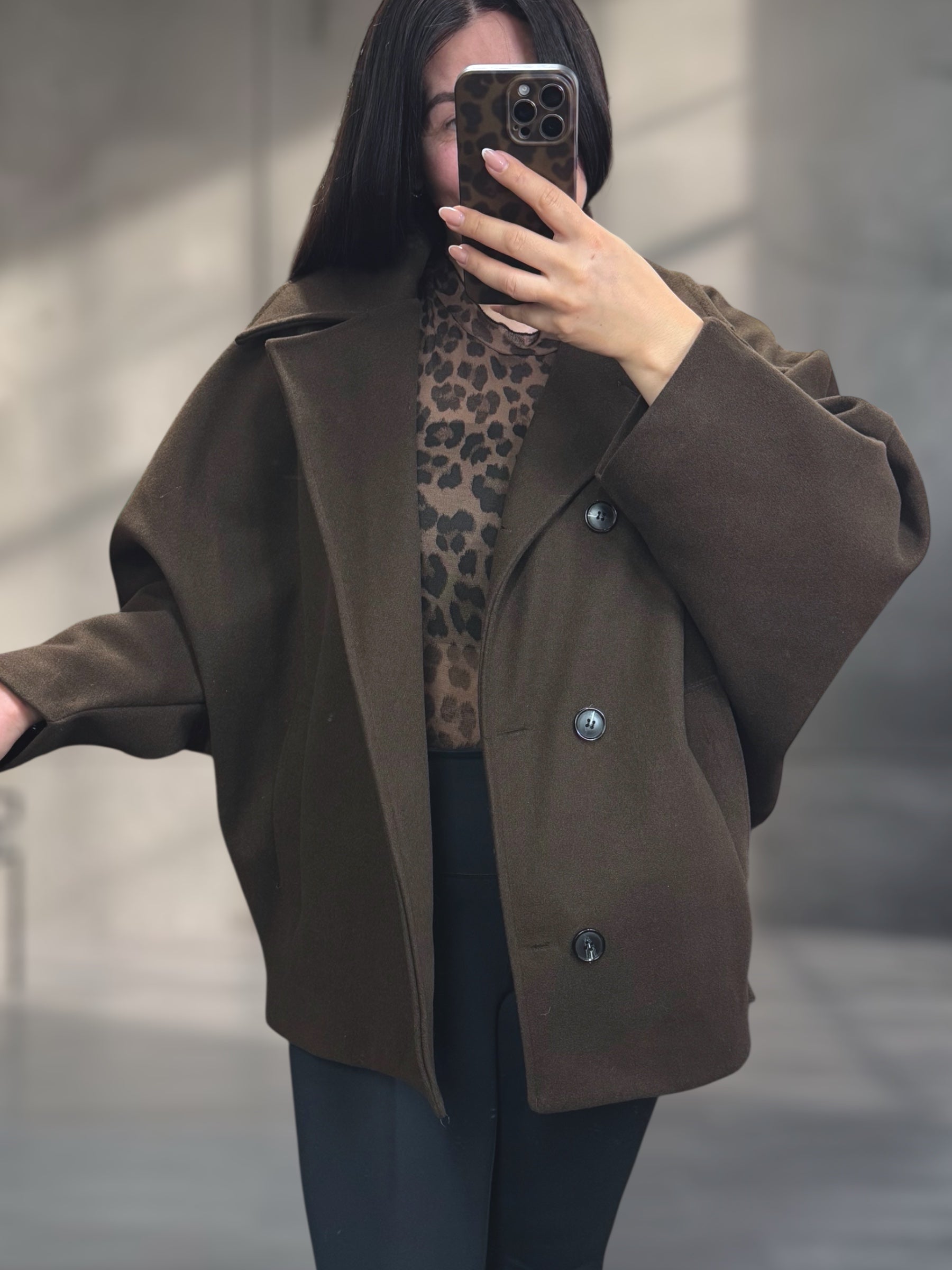 Oversize Coat mit Fledermaus Ärmel (verschiedene Farben)