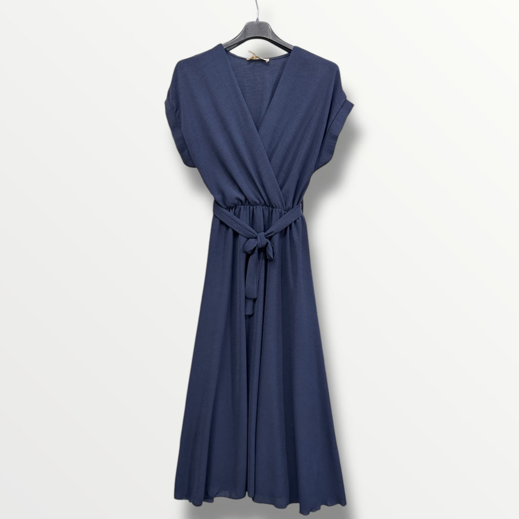 Maxi-Kleid mit Gummizug in der Taille (verschiedene Farben)
