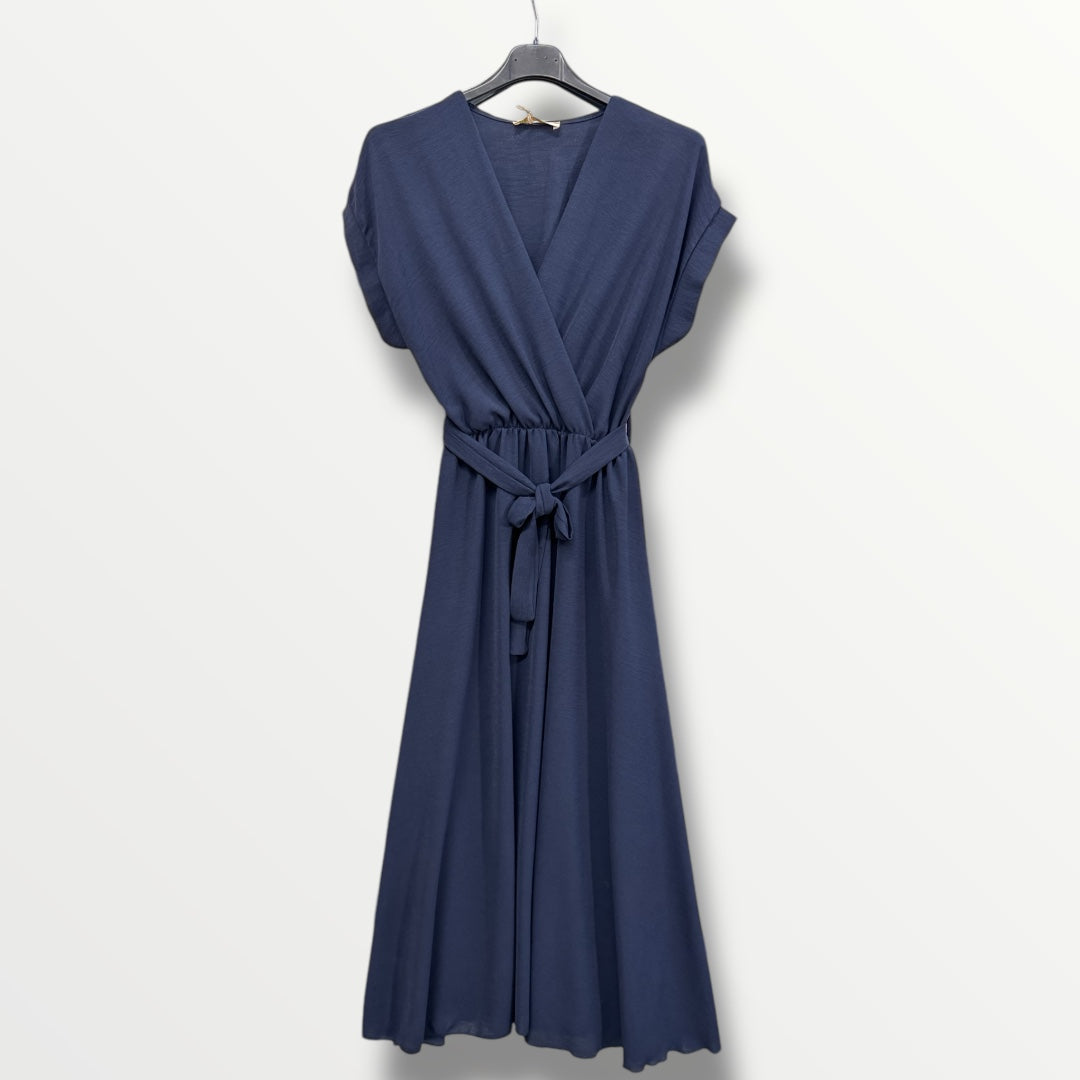 Maxi-Kleid mit Gummizug in der Taille (verschiedene Farben)