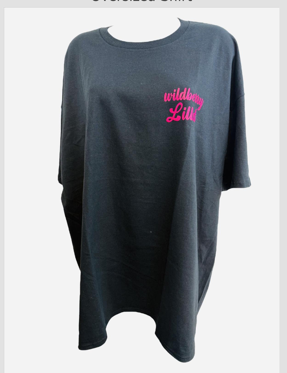 Oversize T-Shirt Wildberry Lillet mit Rückenprint (verschiedene Farben)