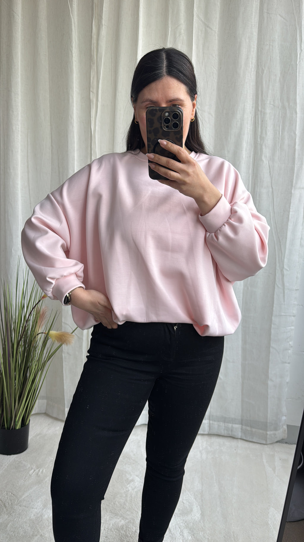 Super Soft Sweatshirt mit Raffung (verschiedene Farben)