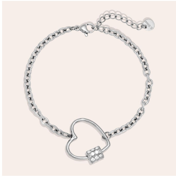 Heart&Diamond  Edelstahl Armkette