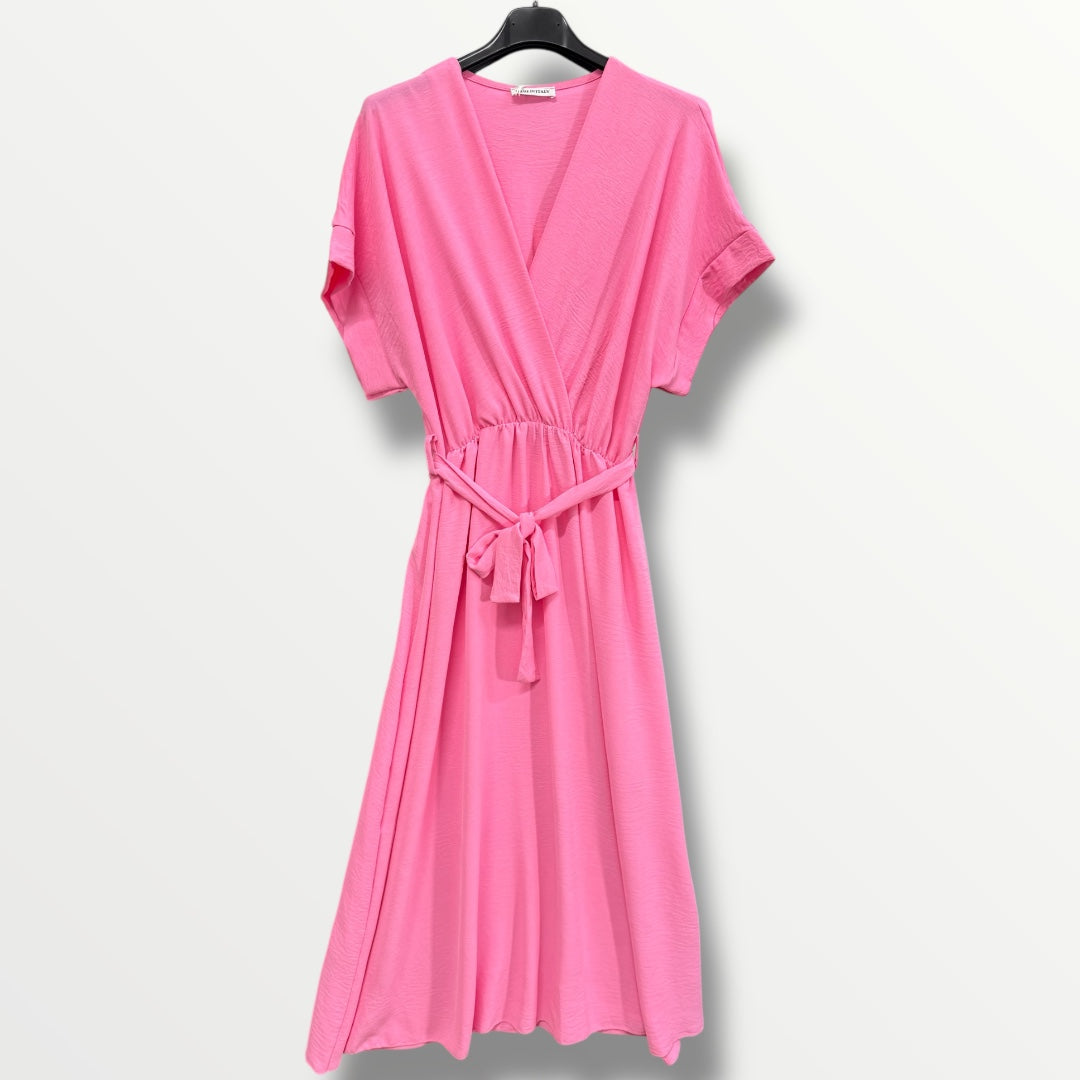 Maxi-Kleid mit Gummizug in der Taille (verschiedene Farben)