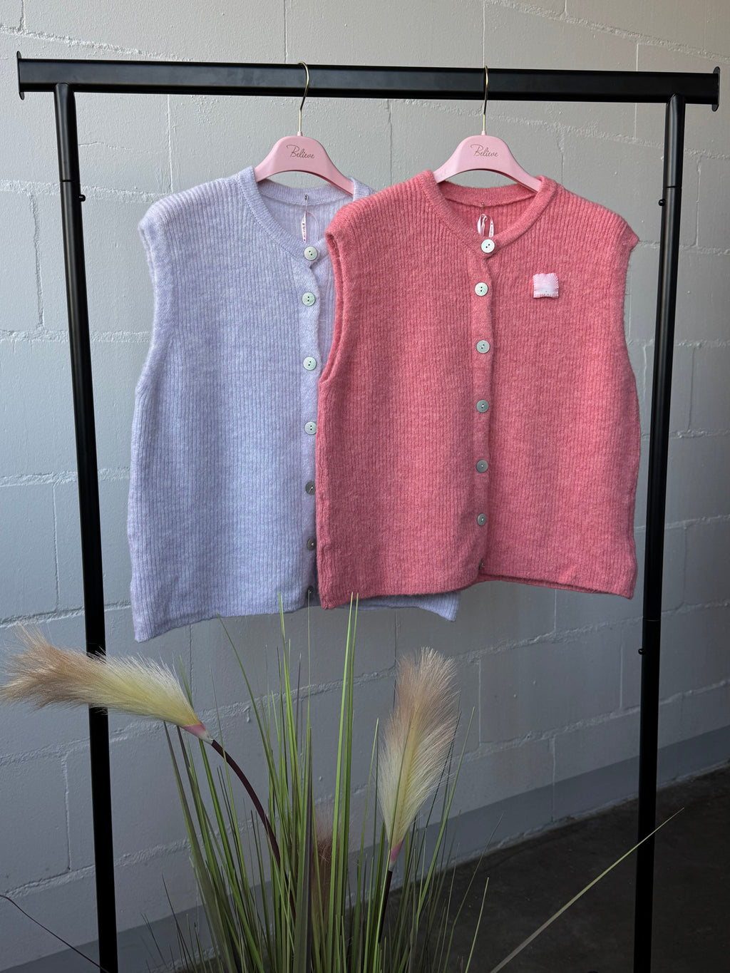 Ripp-Strickweste (verschiedene Farben)