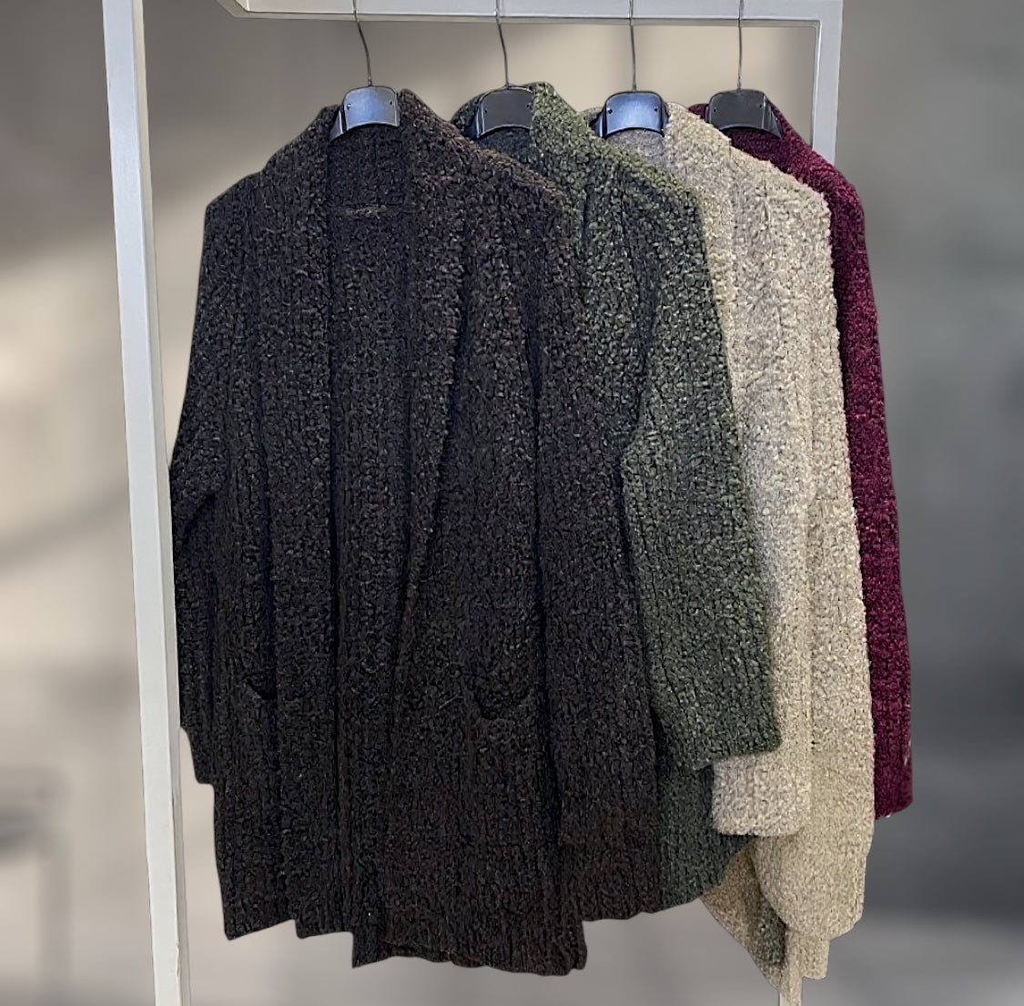 Kuschliger Bouclé Cardigan(verschiedene Farben)