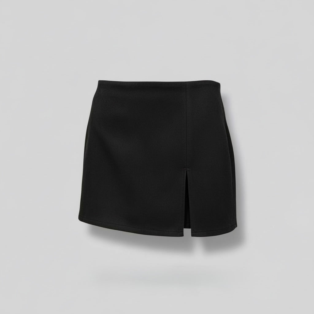 Velours Skort mit Schlitz (verschiedene Farben)