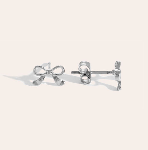 Mini Classic Bowtie Edelstahl Ohrringe (Gold&Silber)