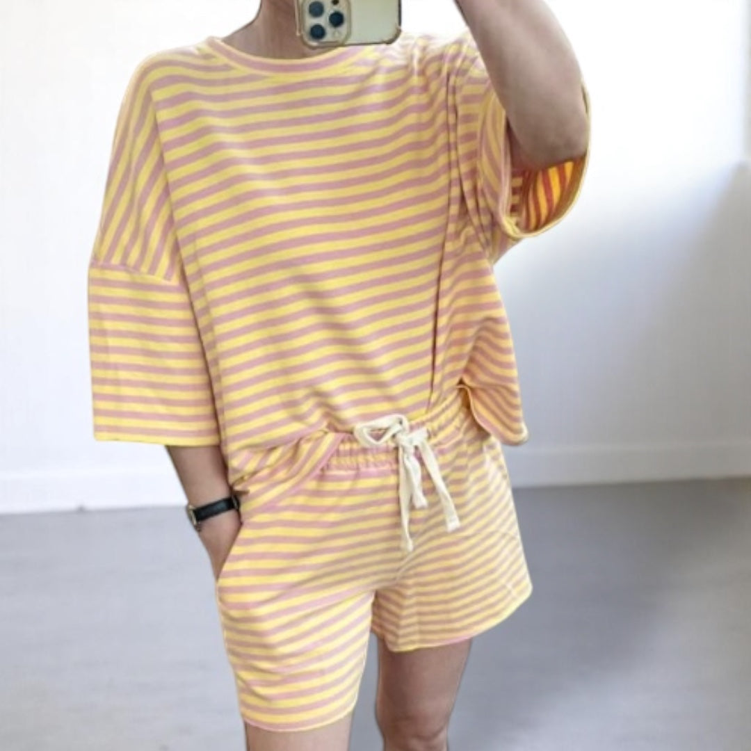 Jersey Set gestreift (verschiedene Farben)
