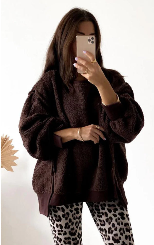 Teddy Oversize Sweatshirt (verschiedene Farben)