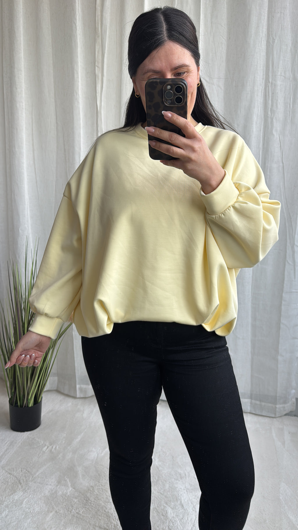 Super Soft Sweatshirt mit Raffung (verschiedene Farben)