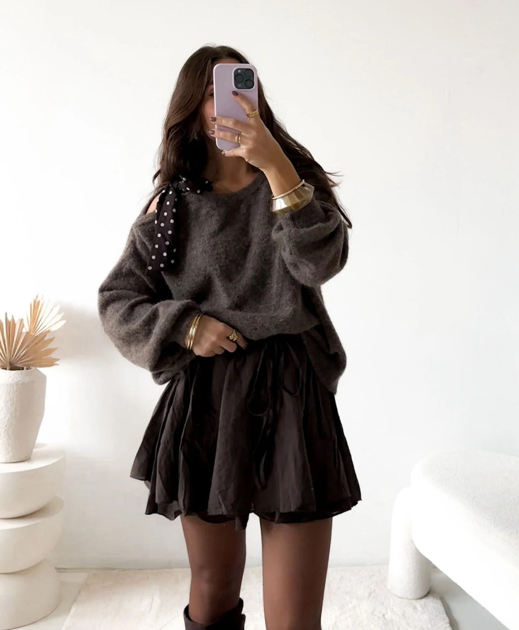 Strickpullover Little Bow (verschiedene Farben)