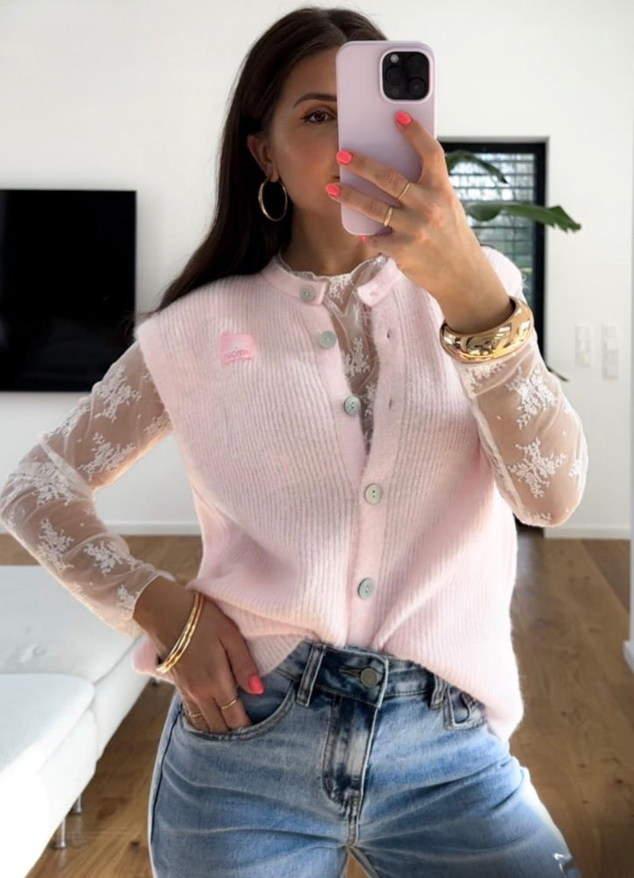 Ripp-Strickweste (verschiedene Farben)