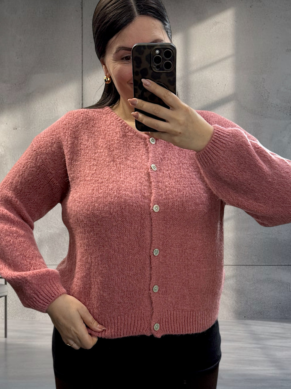 Alpaka Basic Strickjacke (Verschiedene Farben)