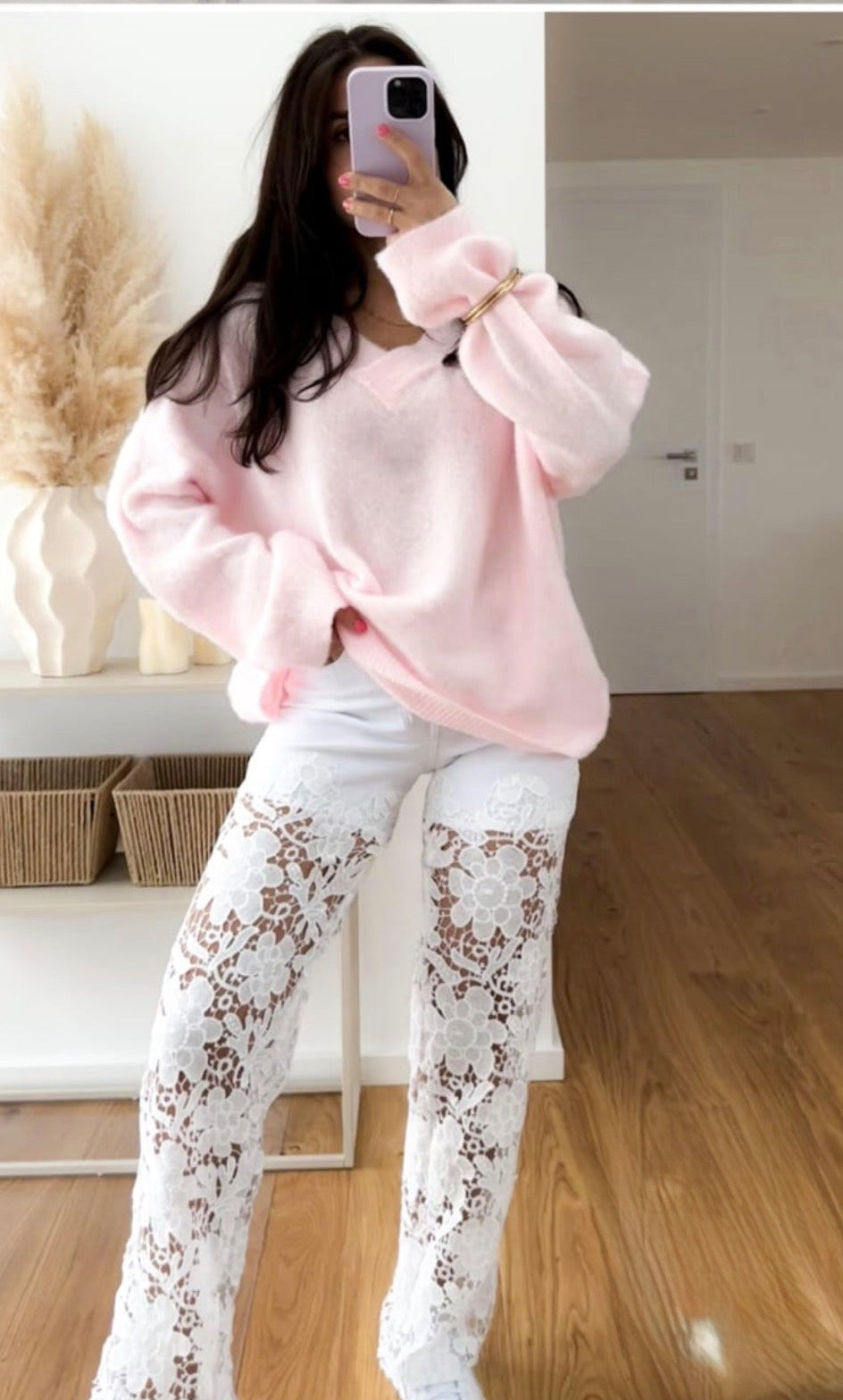 Pullover Romance blush rosa