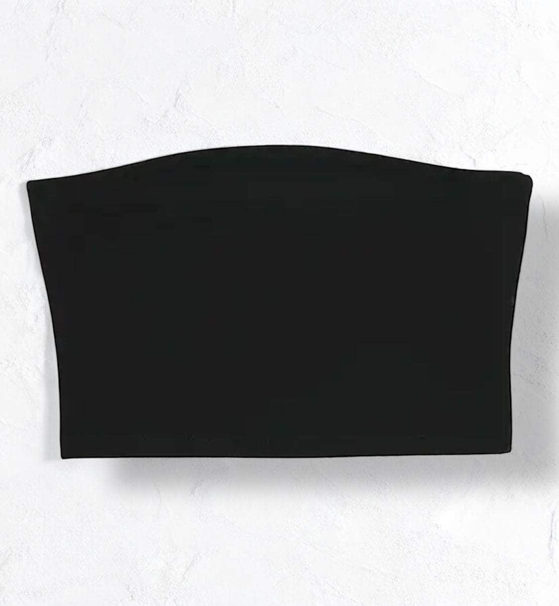Bandeau Pailletten Top mit verstellbaren Trägern in Schwarz