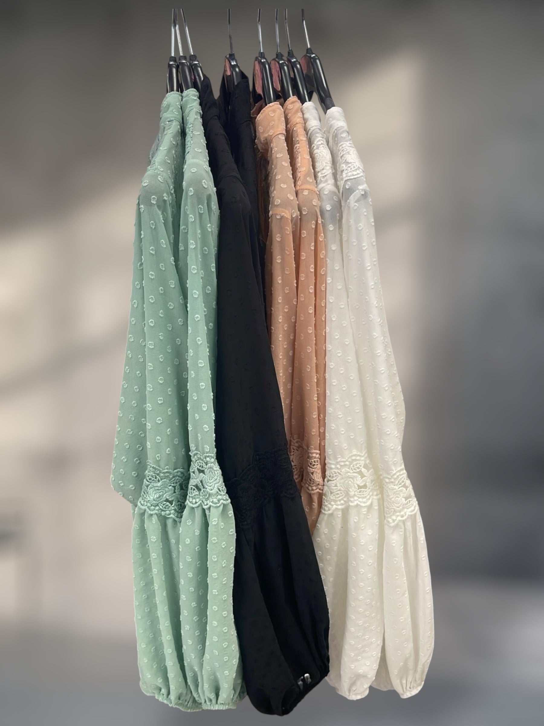 Feine Boho Chiffon-Bluse leicht transparent (verschiedene Farben)