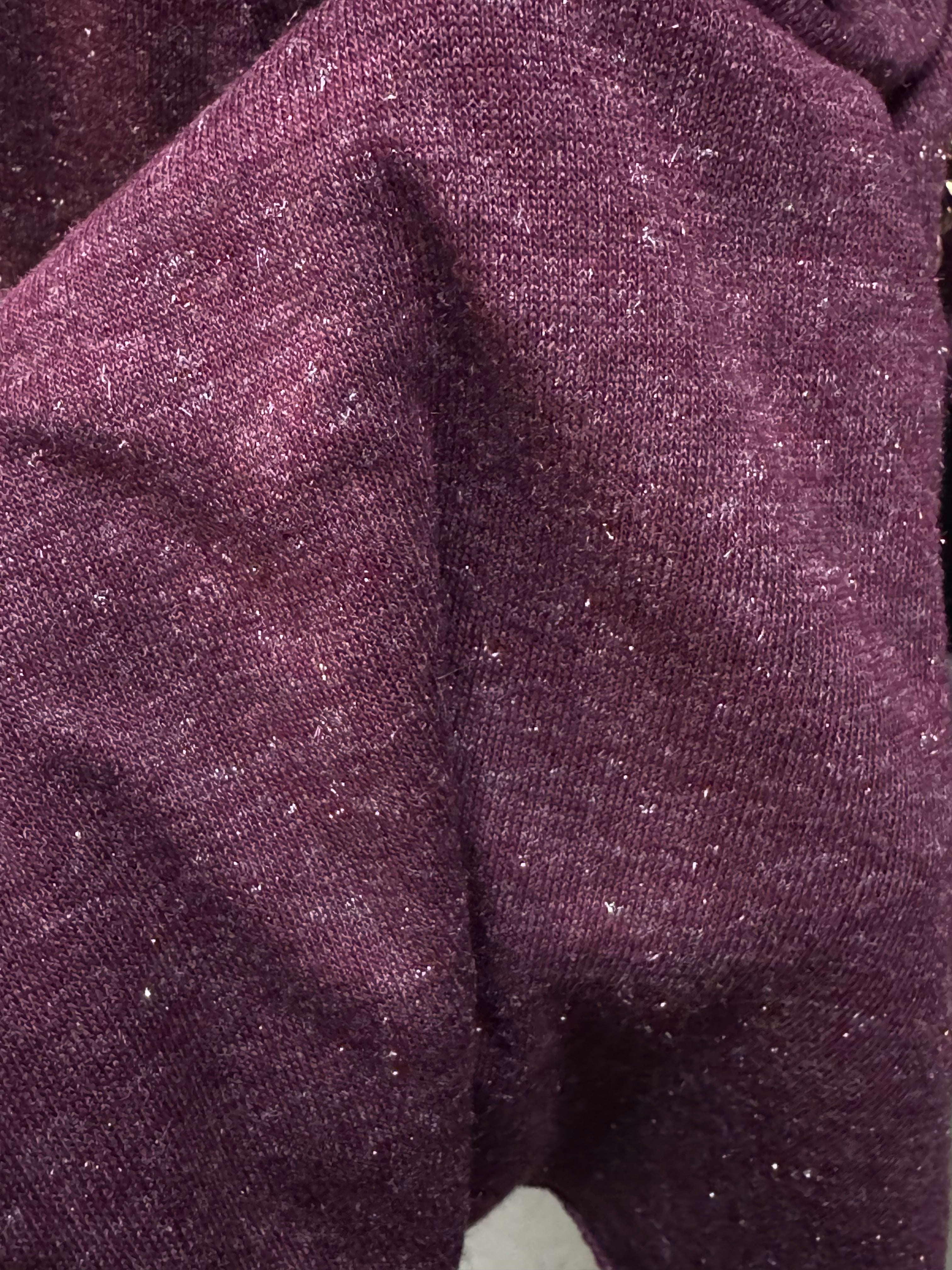 Glitzer Cashmere Longsleeve Bordeaux